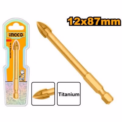 INGCO Vrták na dlaždice a sklo 12x87mm INGCO INDUSTRIAL