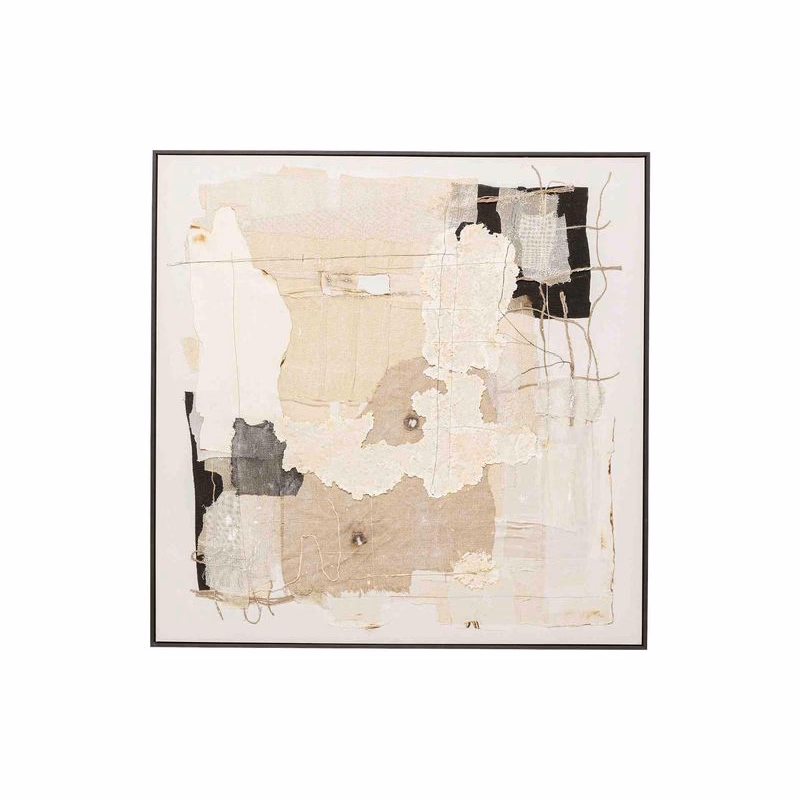 Arty Collage obraz béžový 120x120 cm