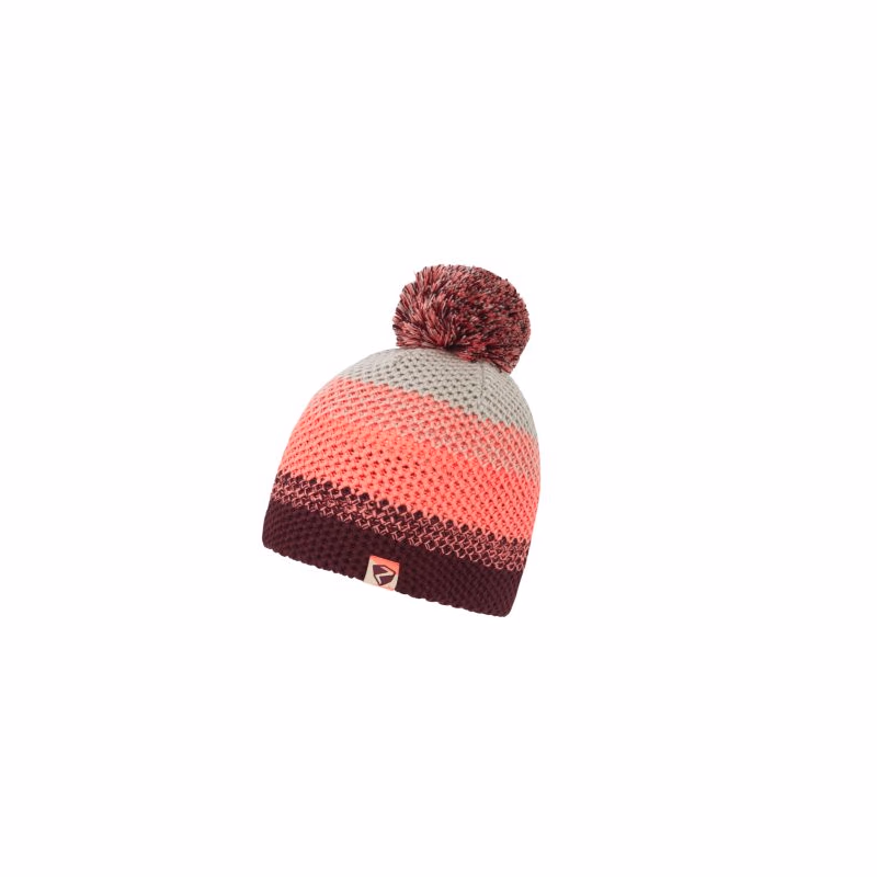Juniorská zimná čiapka ZIENER ISHI-802166-464-vibrant peach