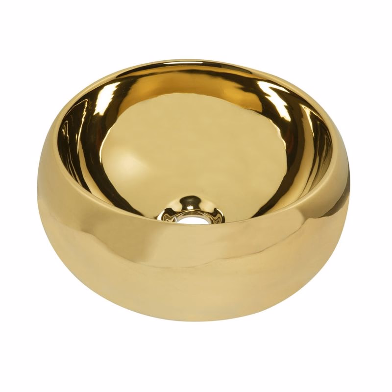 KERRA - Umývadlo na dosku KR-802 Gold (zlaté) 5907548115997