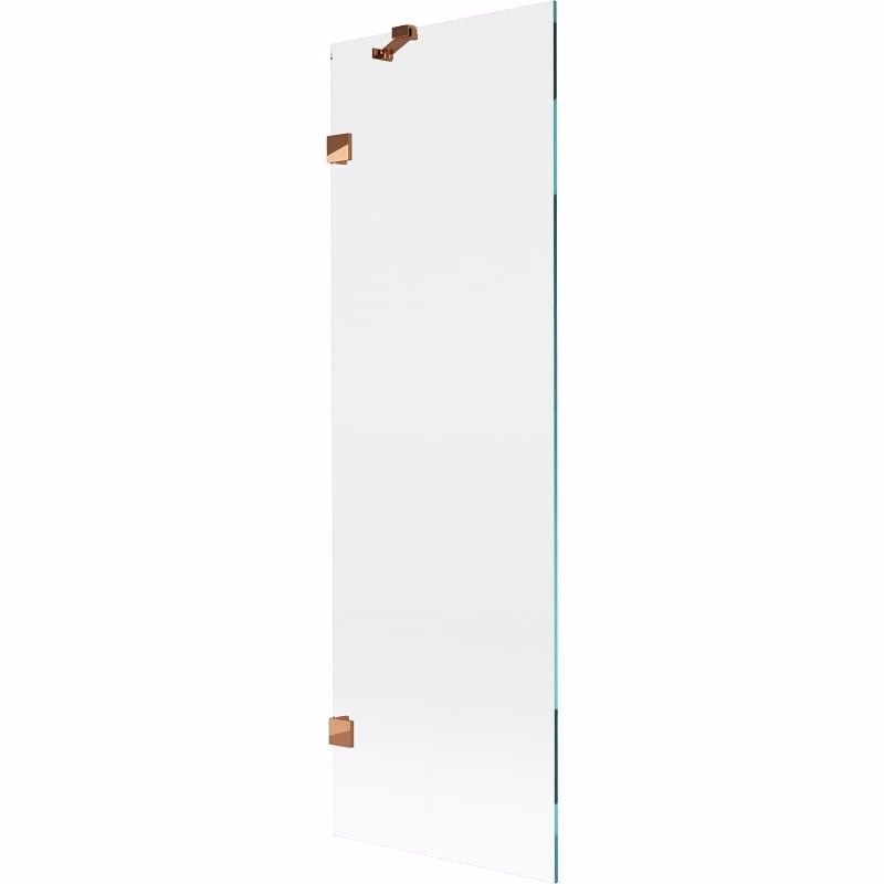 MEXEN/S - Lunar vaňová zástena FIX 60 x 150, transparent, ružové zlato 897-060-000-60-00