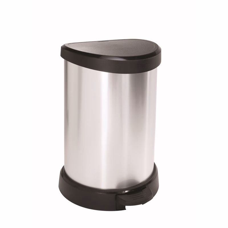 CURVER Odpadkový kôš DECO BIN 15l | strieborná