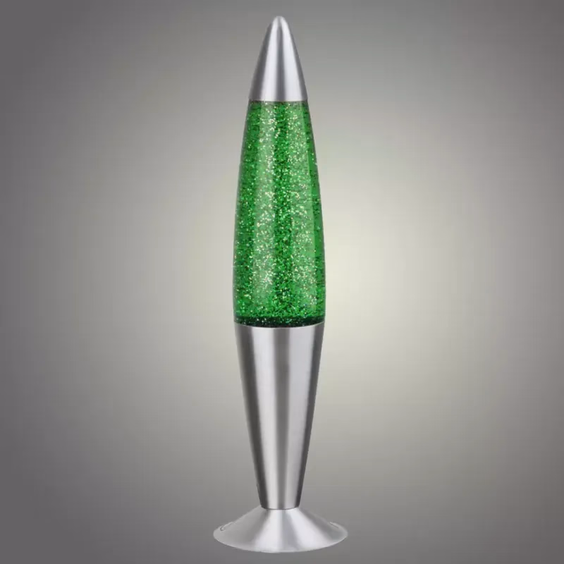 Lávová lampa Glitter Zelená
