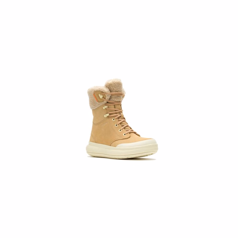 Dámske vysoké zimné topánky MERRELL Marquette Ws Thermo Tall Zip WP tan