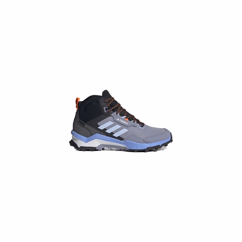 Pánska členková turistická obuv ADIDAS Terrex AX4 Mid GTX silver violet blue dawn core black
