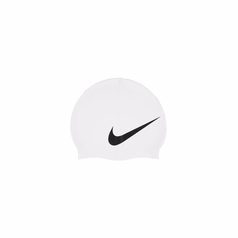 Plavecká čiapka NIKE SWIM BIG SWOOSH WHITE-WHITE