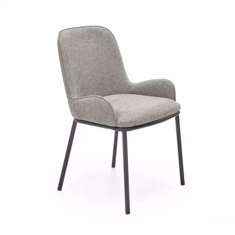 Stolička K481 tkanina/kov popol 54x60x83