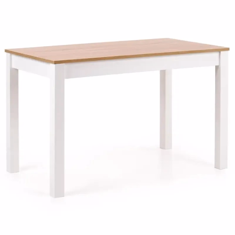 Stôl Ksawery 120x68 doska/Abs/MDF – Dub Sonoma/Biely