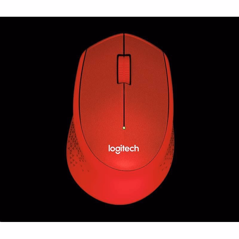 Logitech Wireless Mouse M330 Silent Plus, red