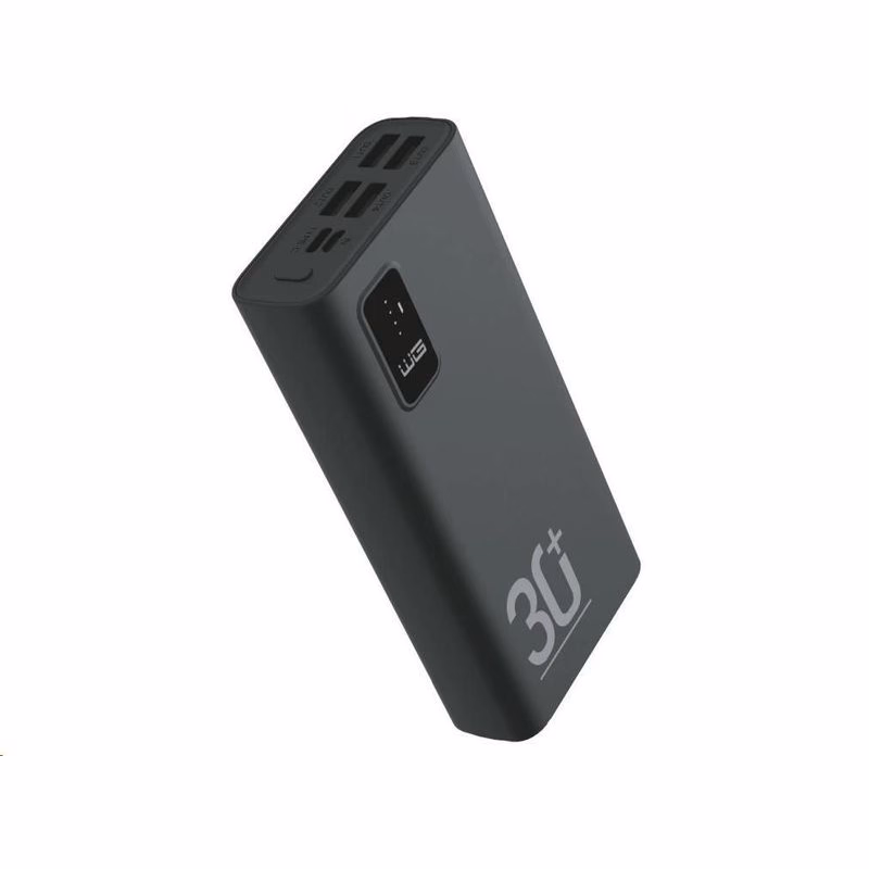 WG - Power Bank 30000 mAh, USB-C PD 20W, čierna