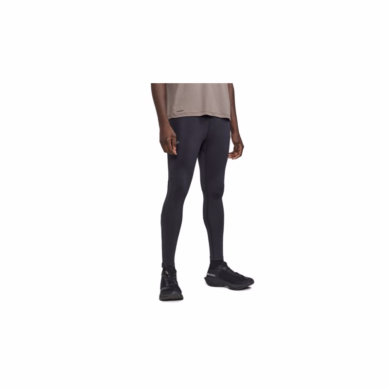 Pánske bežecké zateplené legíny CRAFT ADV ESSENCE ZIP TIGHTS 2 M-999000-Black