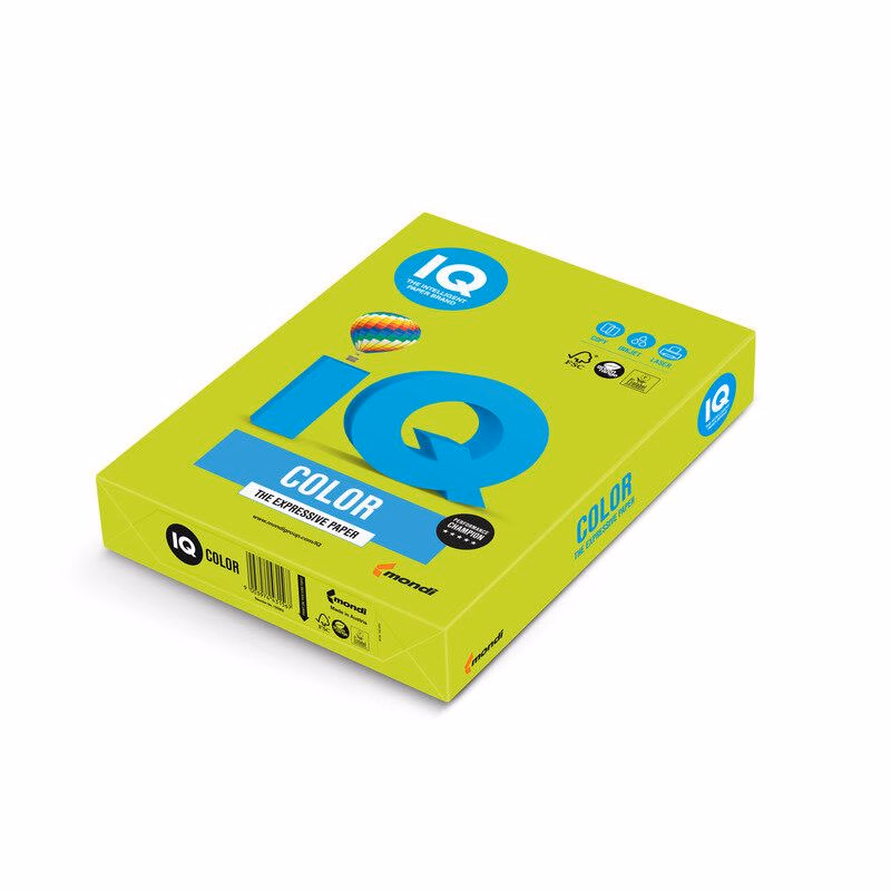 Papier xerografický IQ A4/80g 500 listov limetovo zelený LG46