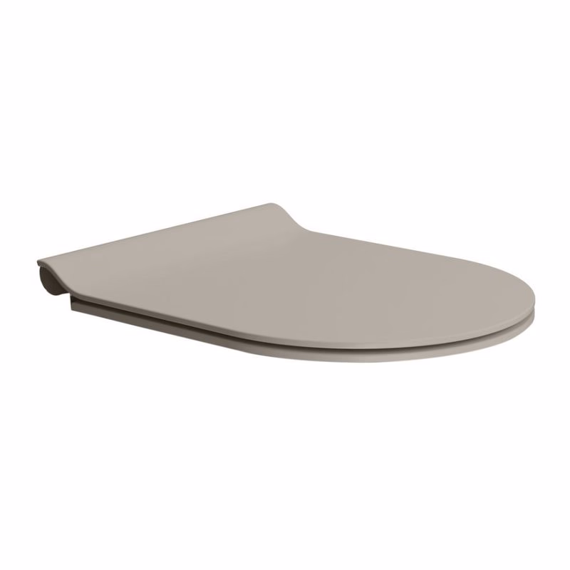 GSI - WC sedátko, SLIM, Soft Close, Quick Release, tortora mat/chróm MS86CSN05