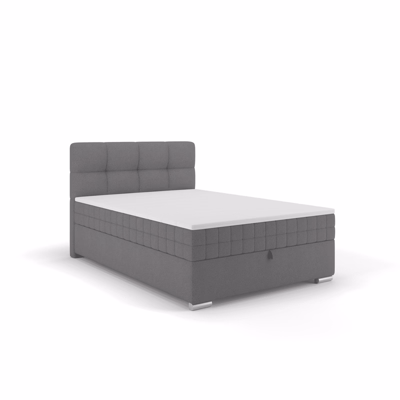 Elvisia Manželská posteľ ALPINA Boxspring | 140 x 200 cm Farba: Tmavá sivá / Vinci 14