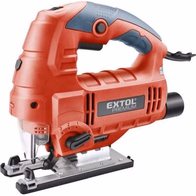 EXTOL PREMIUM Priamočiara píla, príkon 800 W, 0-3000 ot/min., hliníková základňa