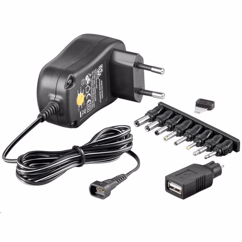 Goobay Univerzálny napájací adaptér 230V/3-12V jednosmerný 300mA