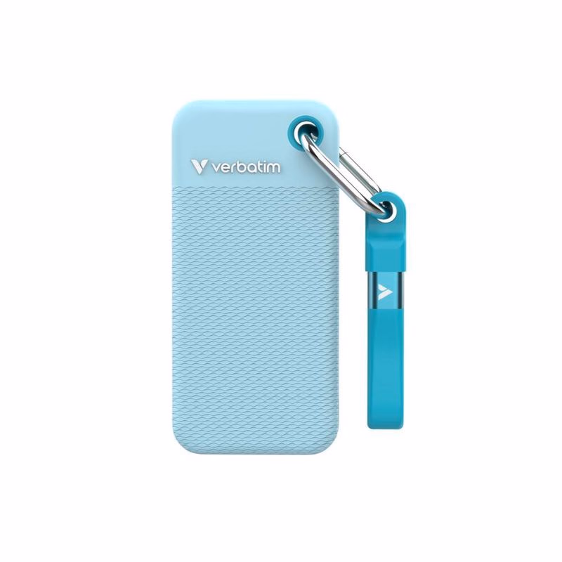 VERBATIM externý SSD 2TB Pocket SSD, USB-C, Modrá