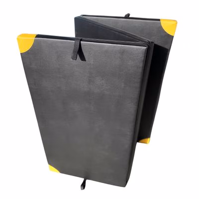 Žíněnka MASTER skladacia trojdielna PE Lightweight - 200 x 120 x 5 cm - čierna