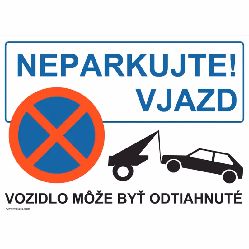 Neparkujte vjazd A4
