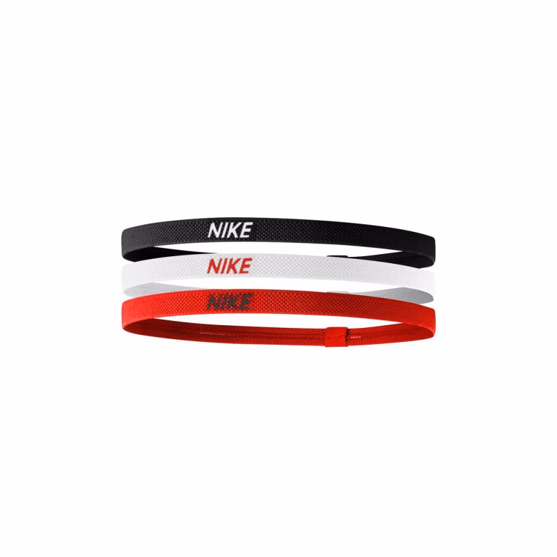 Čelenka NIKE ELASTIC HAIRBANDS 3PK BK WH UR