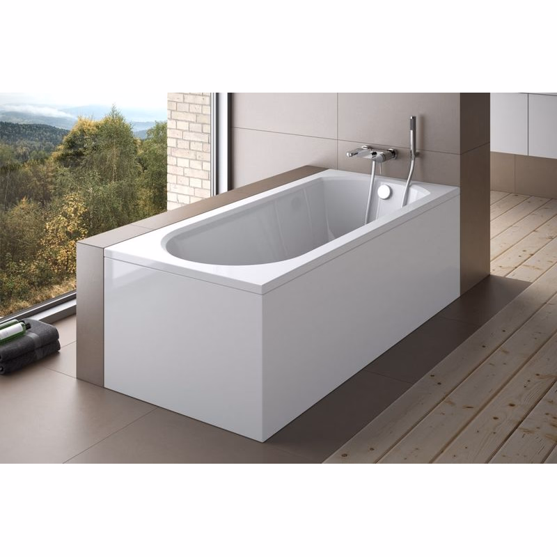 BESCO - Obdĺžniková vaňa intrige - Nožičky k vani - S nožičkami, Rozmer vane - 150 × 75 cm VANINTRICA150 + OLVPINOZ