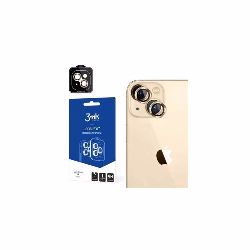 3mk Lens Protection Pro pre Apple iPhone 15, Yellow
