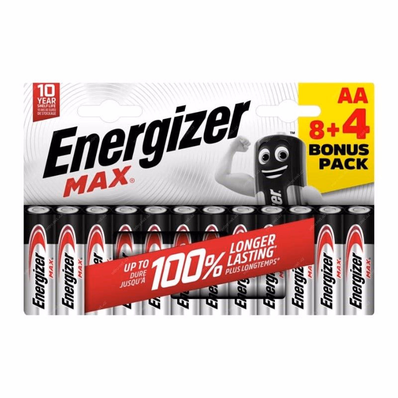 Energizer LR6/12 Max AA 8+4 zadarmo