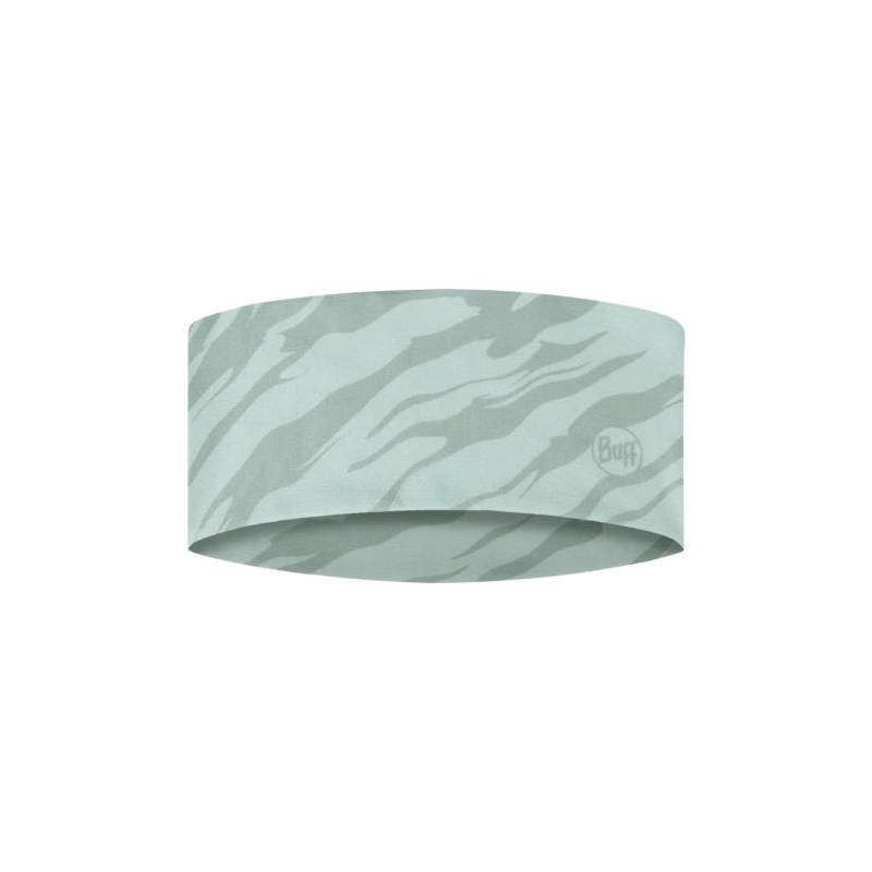 Čelenka BUFF COOLNET UV® WIDE HEADBAND ACES SEAGROVE GREEN