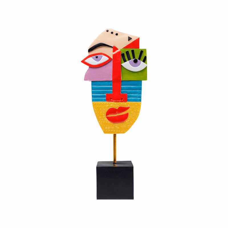 Abstract Face Multicolour dekorácia viacfarebná 52cm