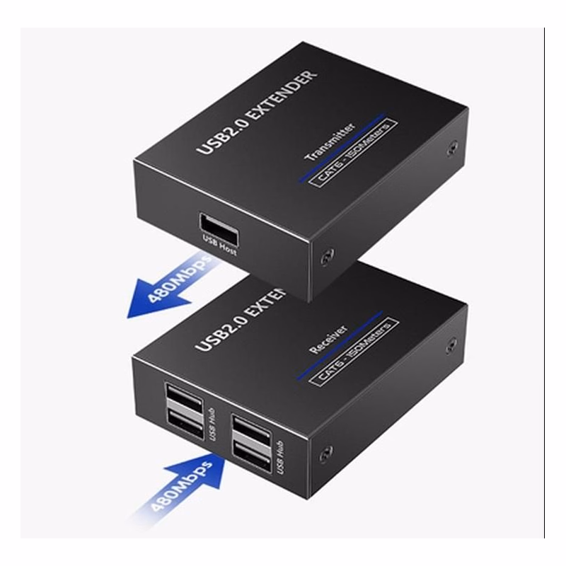 PremiumCord 4-port USB 2.0 extender po Cat5/Cat5e/Cat6 do 150m