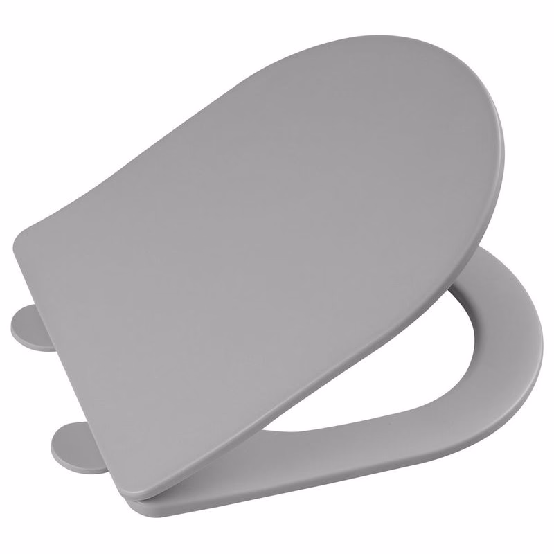 SAPHO - PACO WC sedátko, SLIM, Soft Close, Easy Take, šedá mat PCS1012GR