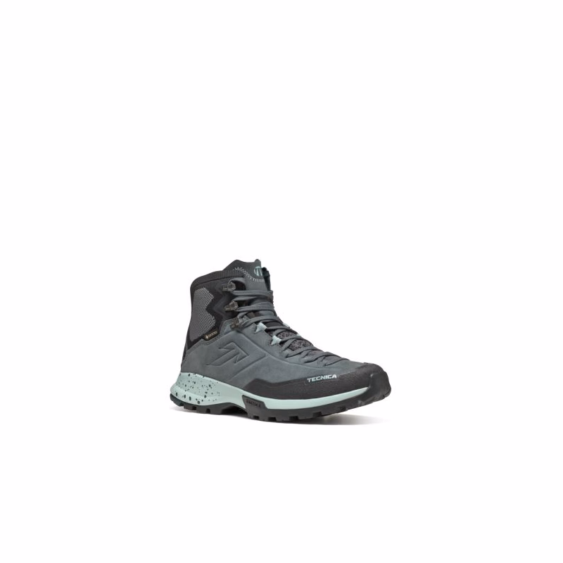 Dámska členková turistická celokožená obuv TECNICA Forge Hike MID GTX Ws, navy grey light blue