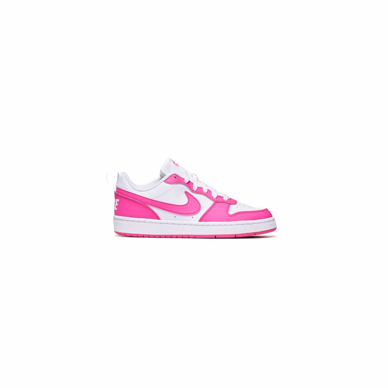 Dievčenská rekreačná obuv NIKE Court Borough Low Recraft Jr white laser fuchsia