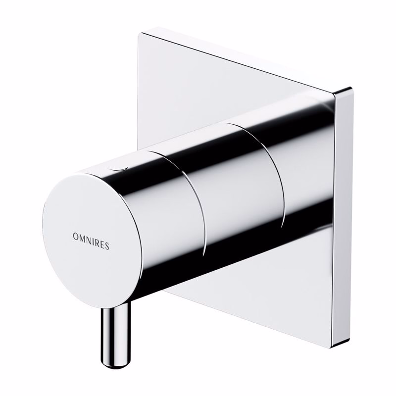 OMNIRES - Y 3-výstupový spínač pod omietku chróm /CR/ Y1263/KCR