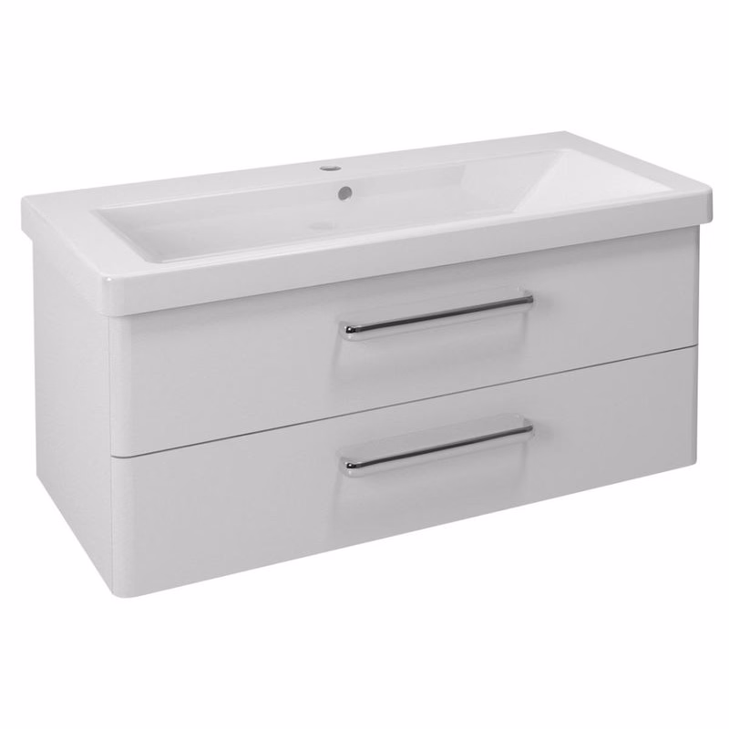 SAPHO - THEIA umývadlová skrinka 101,4x43,5x44,2cm, 2xzásuvka, biela TH105-3030