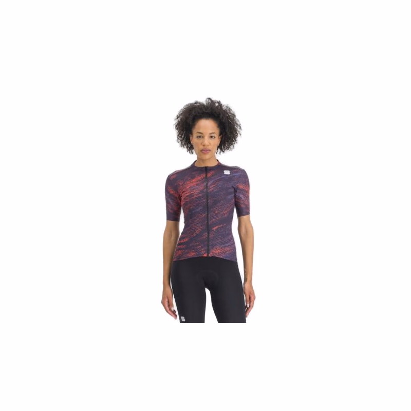 Dámsky cyklistický dres s krátkym rukávom SPORTFUL Cliff supergiara w jersey, nightshade