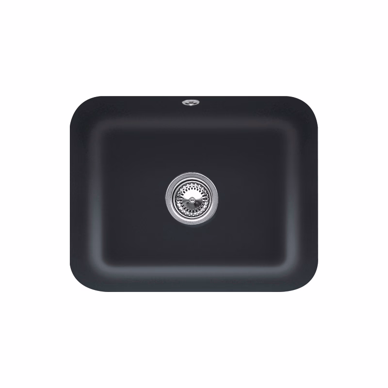 VILLEROY & BOCH VILLEROY & BOCH - Keramický drez Villeroy & Boch podstavný Cisterna 60, 670601R7, Pure Black 670601R7