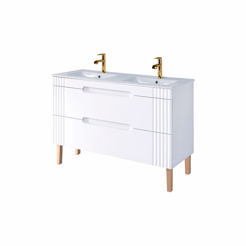 ArtCom Kúpeľňová skrinka s umývadlom FIJI White U120/1 | 120 cm
