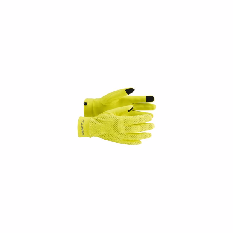 Bežecké rukavice CRAFT LUMEN FLEECE GLOVE 2-851000-Yellow
