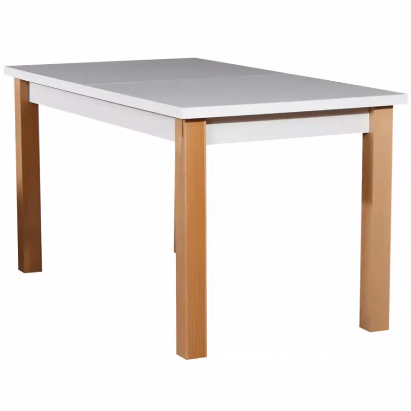 Rozkladací stôl ST28 140/180x80cm biely/buk