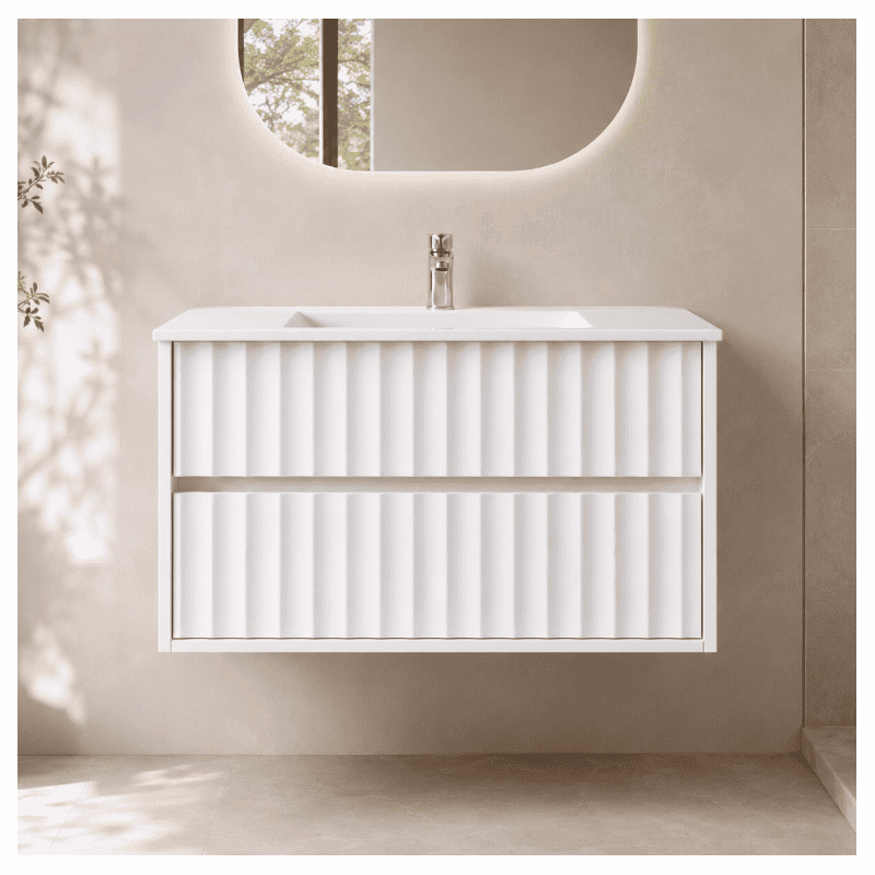 Elvisia Kúpeľňová skrinka s umývadlom NOA White U80 | 80 cm