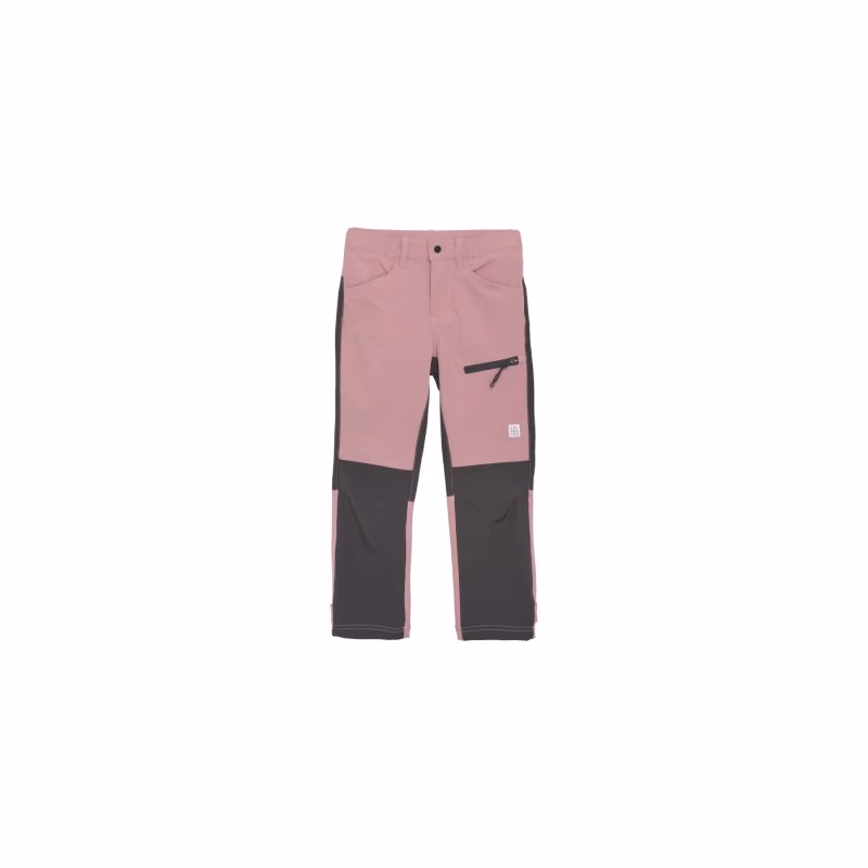 Dievčenské turistické nohavice COLOR KIDS Pants Outdoor - Stretch, foxglove