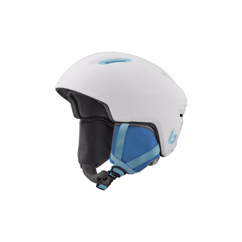 Juniorská lyžiarska prilba BOLLE Atmos Youth-White Blue Matte