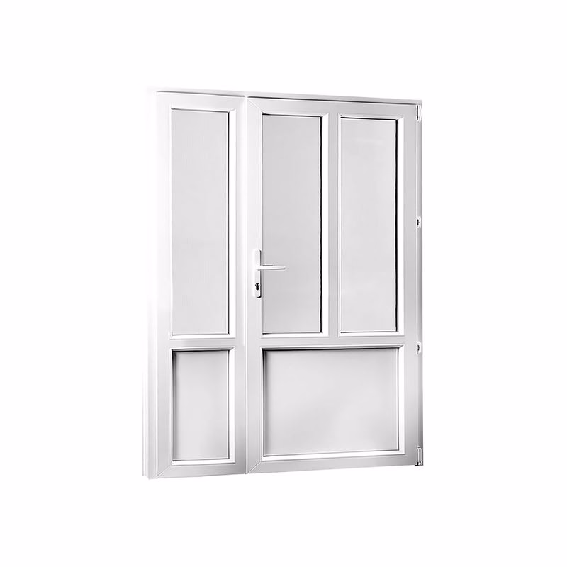 Vedľajšie vchodové dvere dvojkrídlové, pravé, REHAU Smartline+ - SKLADOVÉ-OKNÁ.sk - 1480 x 2080