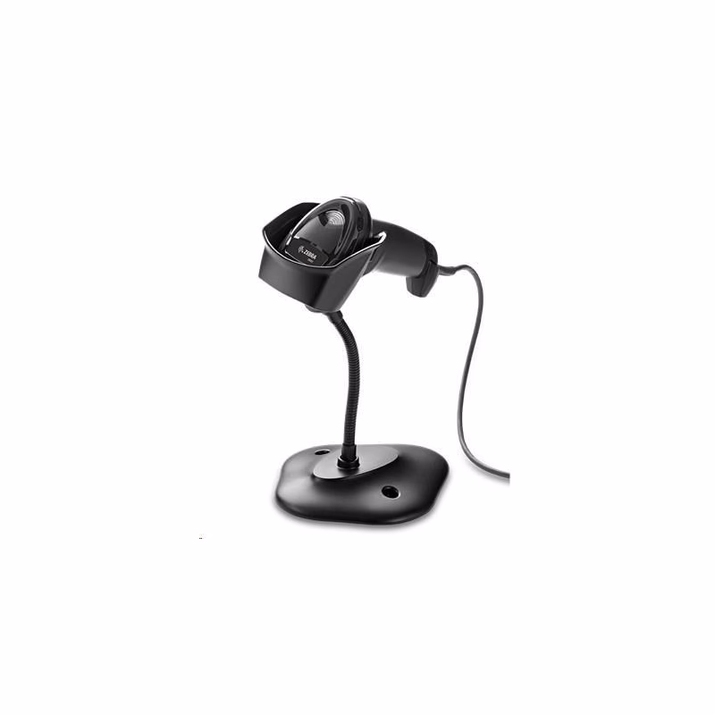 Zebra čítačka DS2208, 2D čítačka čiarového kódu, KIT, black, USB-HID + stojan