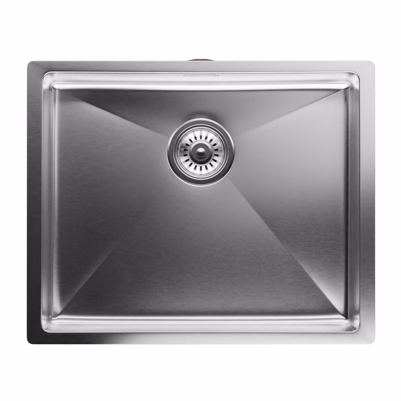 Klarstein TitanSteel Kuchynský drez 45 x 55 cm (DxŠ) s povrchom odolný voči hrdzi, poškriabaniu a teplu