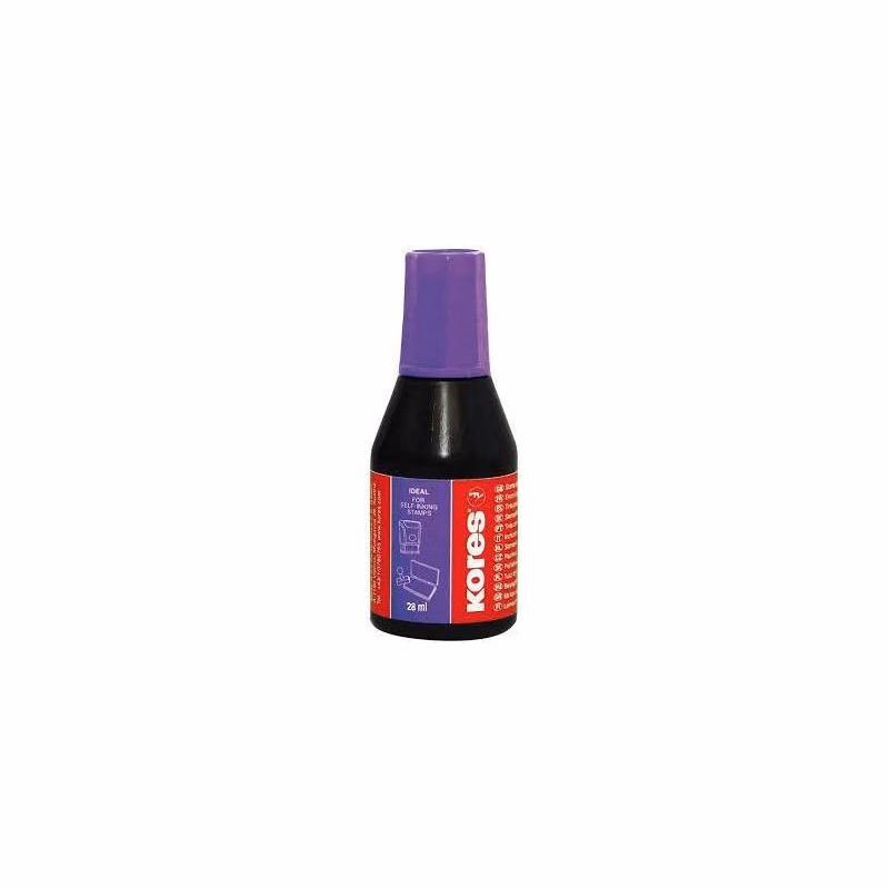 Farba pečiatková Kores fialová 28ml