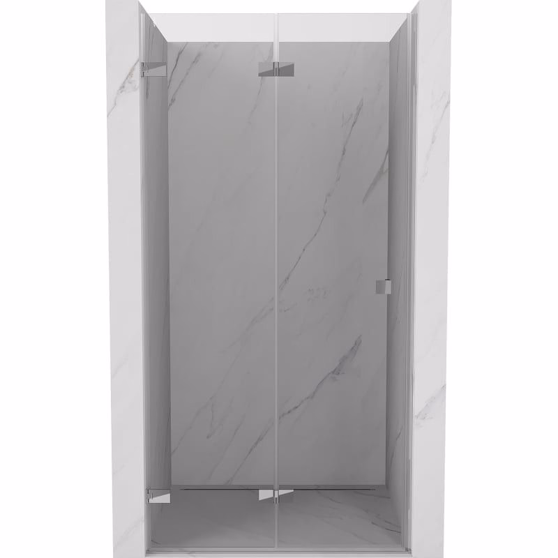 MEXEN/S - Lunar-F skladacie sprchové dvere ľavé 90, transparent, chróm 836-090-000-01-00-L