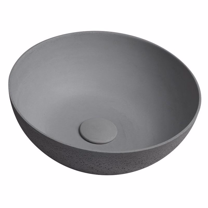 SAPHO - FORMIGO betónové umývadlo na dosku, primere 39cm, šedá mat FG317