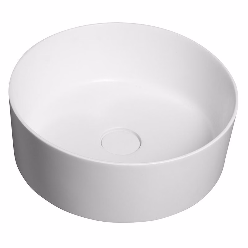 SAPHO - THIN umývadlo na dosku, priemer 38cm, bielá mat WN548